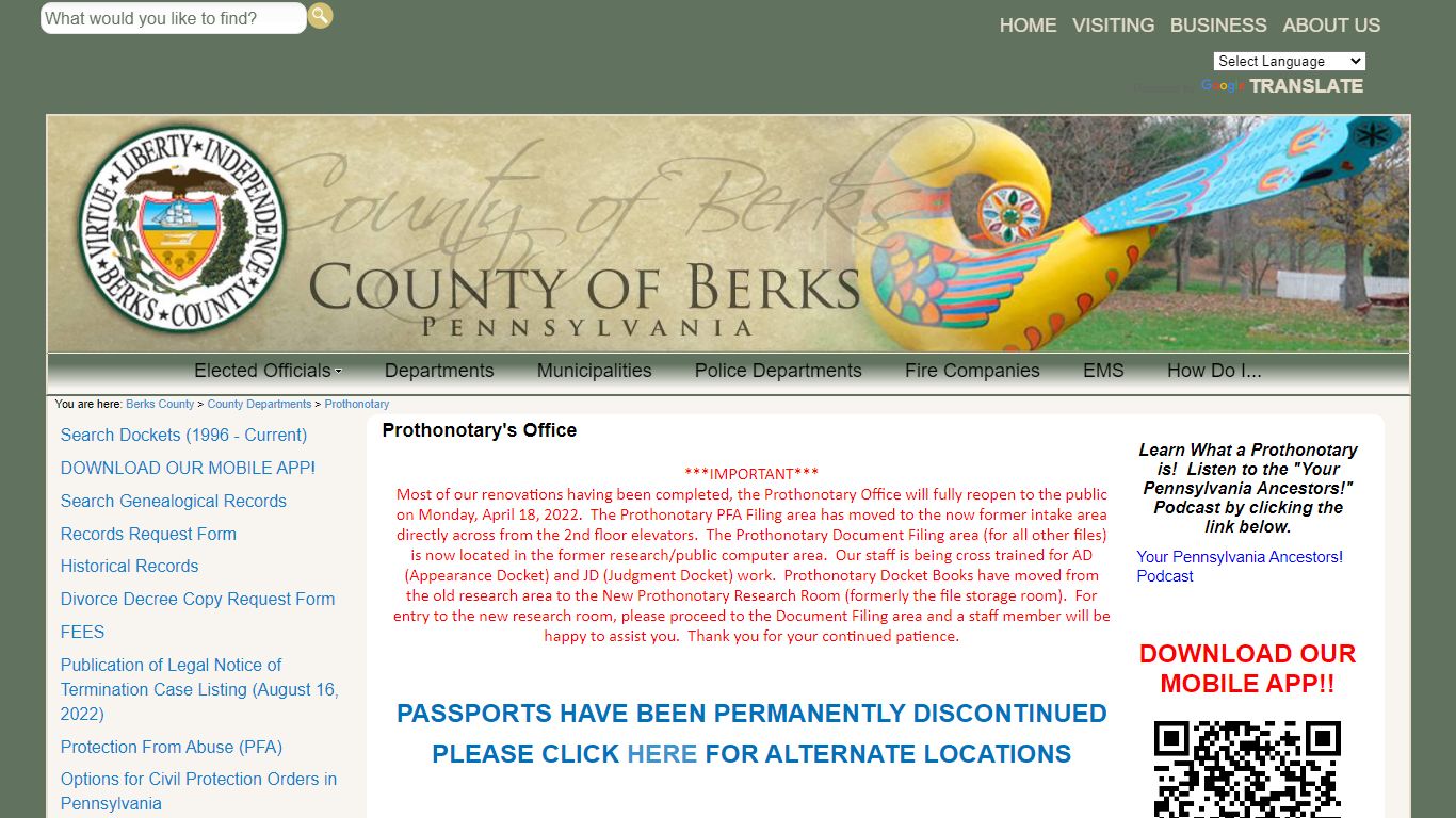 Prothonotary's Office - County of Berks Home